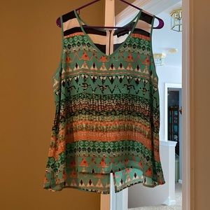 Zippered Back Tank Top